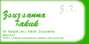 zsuzsanna kakuk business card